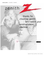 Zenith A25A23W A27A12D Z25A12S TV Operating Manual